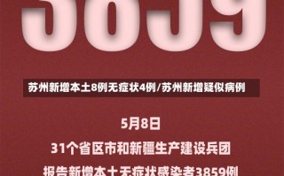 苏州新增本土8例无症状4例/苏州新增疑似病例