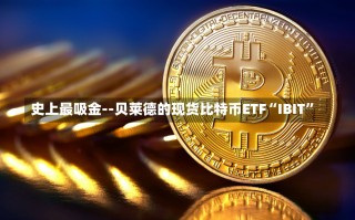 史上最吸金--贝莱德的现货比特币ETF“IBIT”