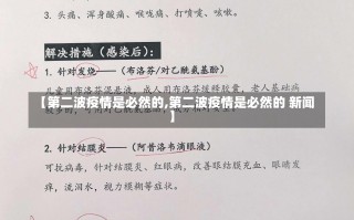 【第二波疫情是必然的,第二波疫情是必然的 新闻】