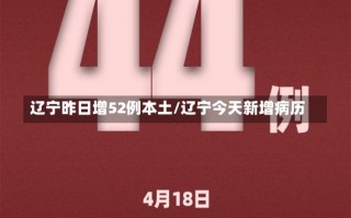 辽宁昨日增52例本土/辽宁今天新增病历