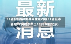 31省份新增8例其中北京2例(31省区市新增22例确诊本土13例 均在北京)