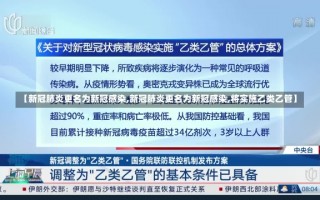 【新冠肺炎更名为新冠感染,新冠肺炎更名为新冠感染,将实施乙类乙管】