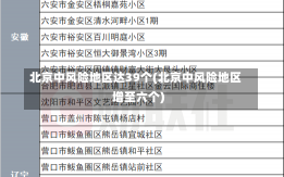 北京中风险地区达39个(北京中风险地区增至六个)