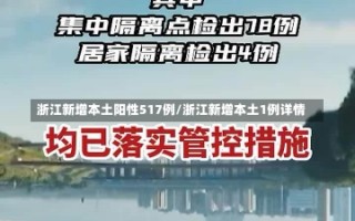 浙江新增本土阳性517例/浙江新增本土1例详情