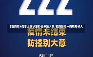 【西安增1例本土确诊系外省来陕人员,西安新增一例境外输入】