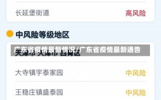 广东省疫情最新情况/广东省疫情最新通告