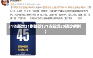 31省新增21例确诊(31省新增20确诊病例)