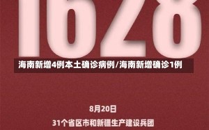 海南新增4例本土确诊病例/海南新增确诊1例