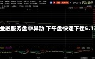 汇富金融服务盘中异动 下午盘快速下挫5.13%