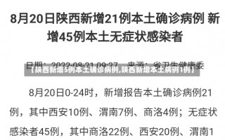 【陕西新增5例本土确诊病例,陕西新增本土病例1例】