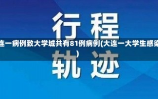 大连一病例致大学城共有81例病例(大连一大学生感染)