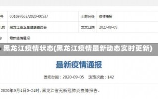 黑龙江疫情状态(黑龙江疫情最新动态实时更新)