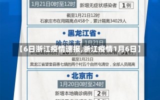 【6日浙江疫情速报,浙江疫情1月6日】