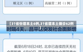 【31省份增本土6例,31省增本土确诊62例】