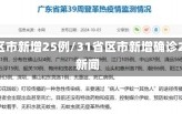 31省区市新增25例/31省区市新增确诊25例 新闻