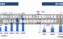 沸腾！全民迎接AI+大时代！创业板人工智能ETF华宝（159363）猛拉3.83%，霸居全市场ETF涨幅榜前十