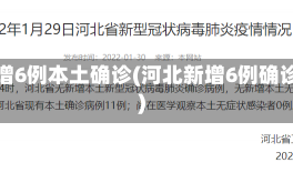河北新增6例本土确诊(河北新增6例确诊病例)