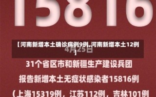 【河南新增本土确诊病例9例,河南新增本土12例】