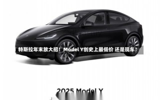 特斯拉年末放大招！Model Y创史上最低价 还是现车！