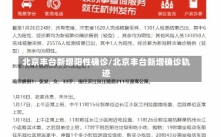 北京丰台新增阳性确诊/北京丰台新增确诊轨迹