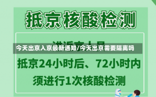 今天出京入京最新通知/今天出京需要隔离吗