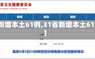 【31省新增本土61例,31省新增本土61例 本土】