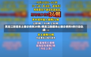 黑龙江新增本土确诊病例25例/黑龙江新增本土确诊病例5例行动轨迹