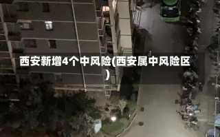 西安新增4个中风险(西安属中风险区)