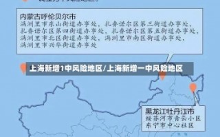 上海新增1中风险地区/上海新增一中风险地区