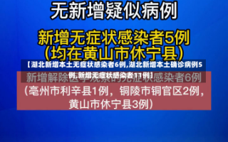 【湖北新增本土无症状感染者6例,湖北新增本土确诊病例5例,新增无症状感染者11例】