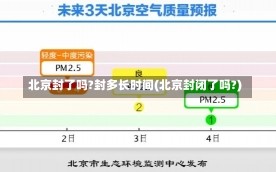 北京封了吗?封多长时间(北京封闭了吗?)