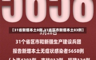 【31省新增本土8例,31省区市新增本土83例】