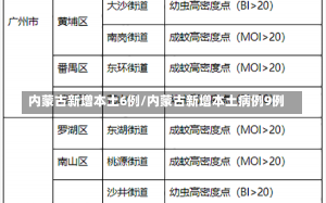 内蒙古新增本土6例/内蒙古新增本土病例9例