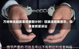 万林物流股票索赔案倒计时！信披违规被警示，投资者抓紧诉讼