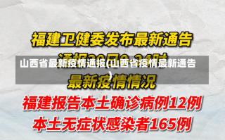 山西省最新疫情通报(山西省疫情最新通告)