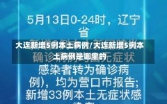 大连新增5例本土病例/大连新增5例本土病例是哪里的