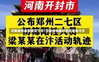 河南疫情最新情况今天/河南疫情最新消息通报今天