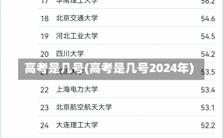 高考是几号(高考是几号2024年)