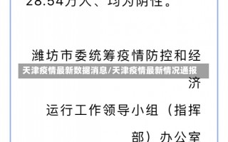 天津疫情最新数据消息/天津疫情最新情况通报