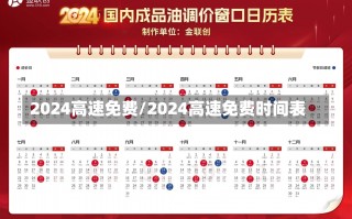 2024高速免费/2024高速免费时间表