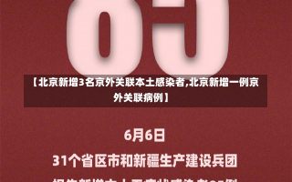 【北京新增3名京外关联本土感染者,北京新增一例京外关联病例】