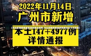 【河北邯郸疫情最新消息肺炎疫情,河北邯郸疫情最新数据消息今天新增】