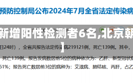 【北京朝阳新增阳性检测者6名,北京朝阳又增1例】