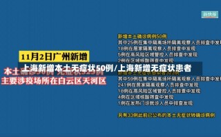 上海新增本土无症状50例/上海新增无症状患者