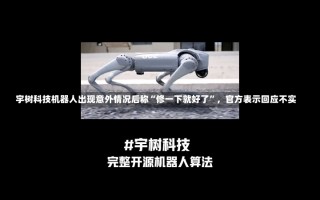 宇树科技机器人出现意外情况后称“修一下就好了”，官方表示回应不实