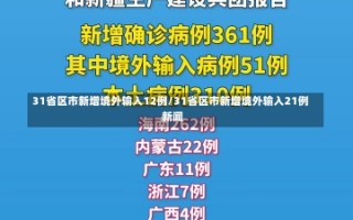 31省区市新增境外输入12例/31省区市新增境外输入21例 新闻