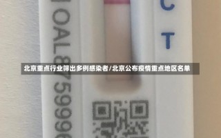 北京重点行业筛出多例感染者/北京公布疫情重点地区名单