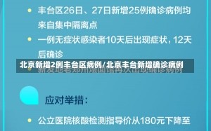 北京新增2例丰台区病例/北京丰台新增确诊病例