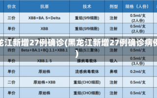 黑龙江新增27例确诊(黑龙江新增27例确诊病例)