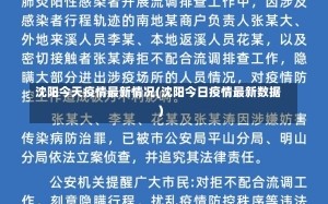 沈阳今天疫情最新情况(沈阳今日疫情最新数据)